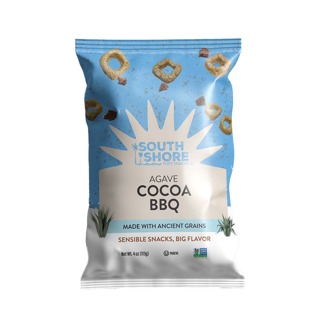 Agave Cocoa BBQ Puff Snacks - 6 Pack Snack Bundle